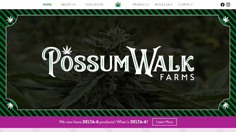 Thundarius Creative Website Project: Possum Walk Farms